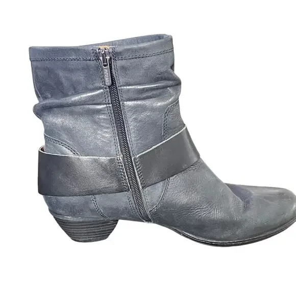 Pikolinos “Brujas” Leather Ankle Boots, Black, Side Zip, Streetwear, Weekend 8.5